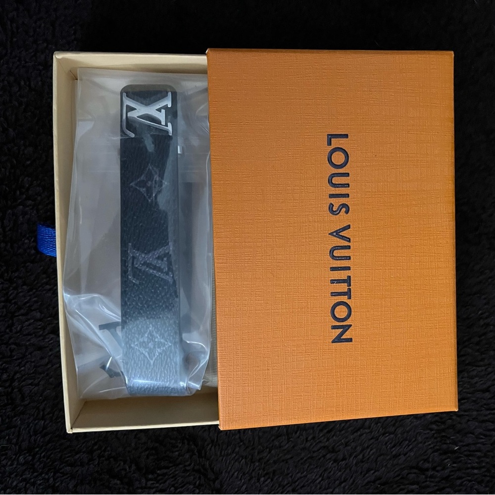 Lv black leather bracelet monogram eclipse - Picture 2 of 2